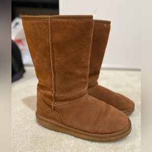Kangol Brown Fur Boots